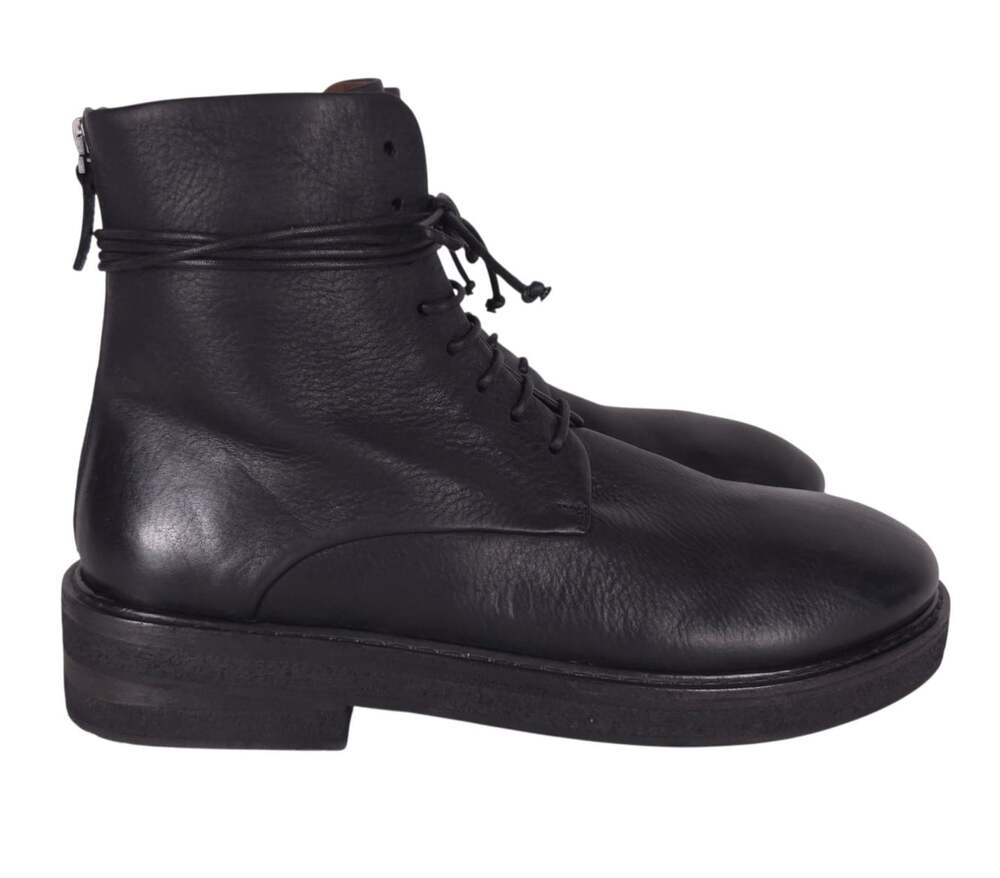Marsell Parrucca Polacco Ankle Boots US 10 EU 43 Mens Black Leather $1150